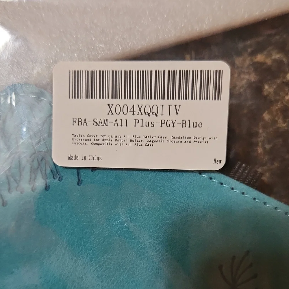 Elegant Teal Dandelion Tablet Cover 11 In.